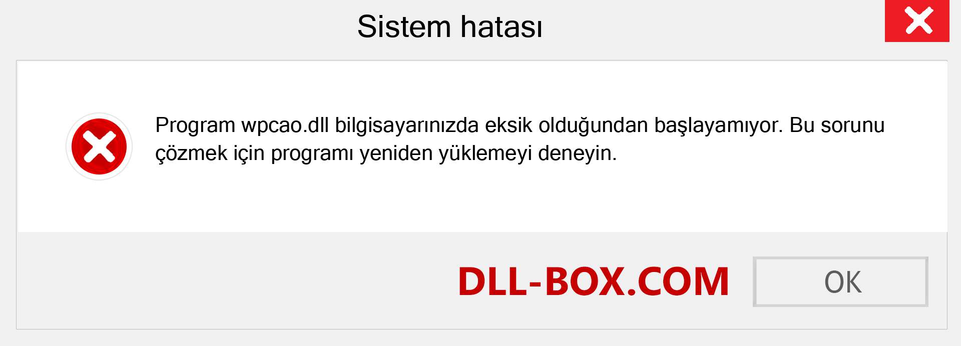 wpcao.dll dosyası eksik mi? Windows 7, 8, 10 için İndirin - Windows'ta wpcao dll Eksik Hatasını Düzeltin, fotoğraflar, resimler